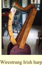 Wirestrung Irish harp